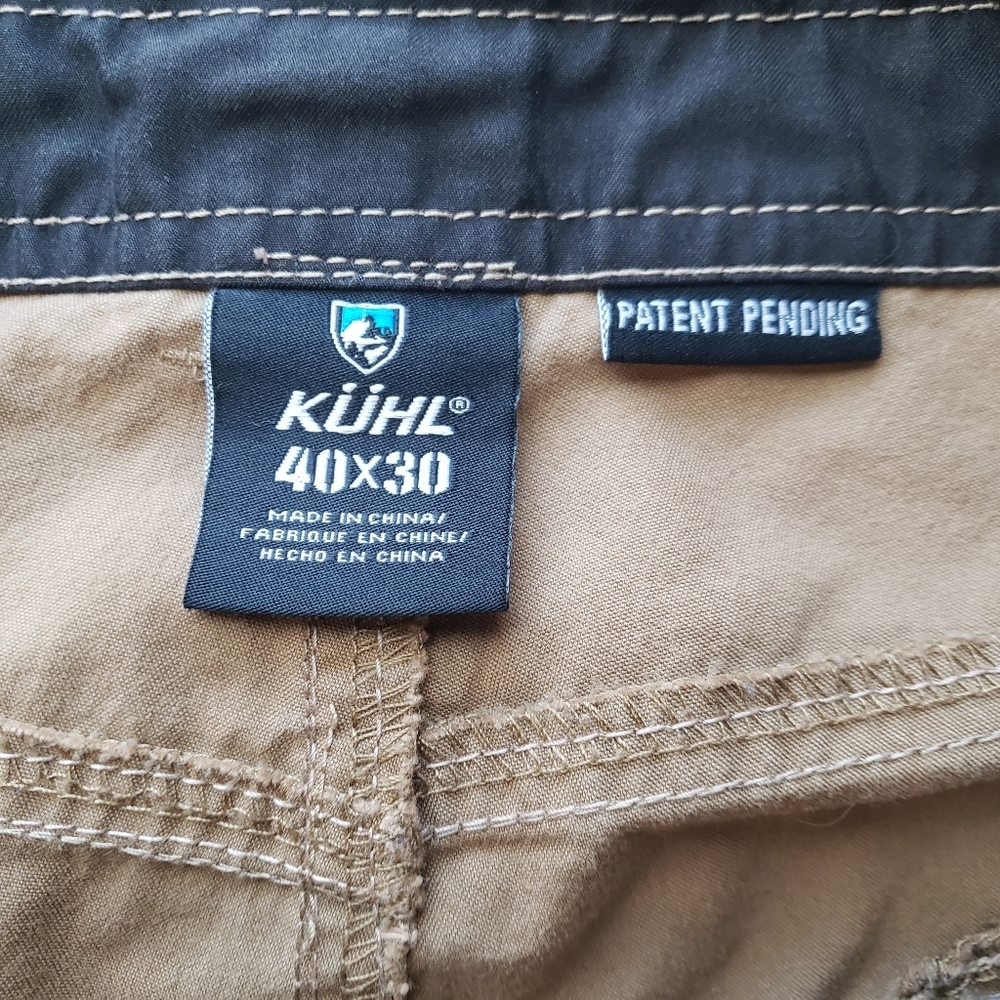 Kuhl Slax Pants Men's Size 40X30 Color: khaki - Picture 12 of 15